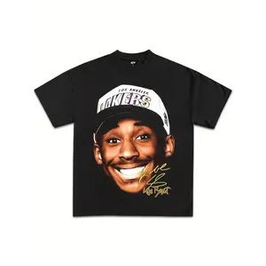 Kobe Bryant Vintage Portrait T-Shirt | Lakers Big Face Graphic Tee | Mamba Mentality Signature Shirt | NBA Fan Gift Idea | Streetwear | TikTok Viral Sports Tee