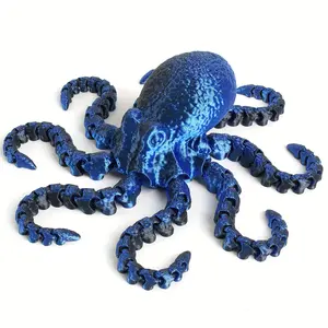 1pc Colorful Octopus Figurine For Bookshelf Living Room Office Cabinet Tabletop Entryway Decor, Interior Decoration Accessories, Room Decor, Home Decor