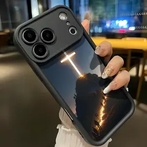 Cross Pattern Soft&Flexible TPU Silicone Phone Case For iPhone 17 Pro Max AIR 16 15 14 13 12 11 Plus XSMAX Cases Durable|Shockproof|Full Camera Protection|Anti-Scratch|Anti-Fingerprint|Slim Fit|Gift For Girlfriend/Men/Women