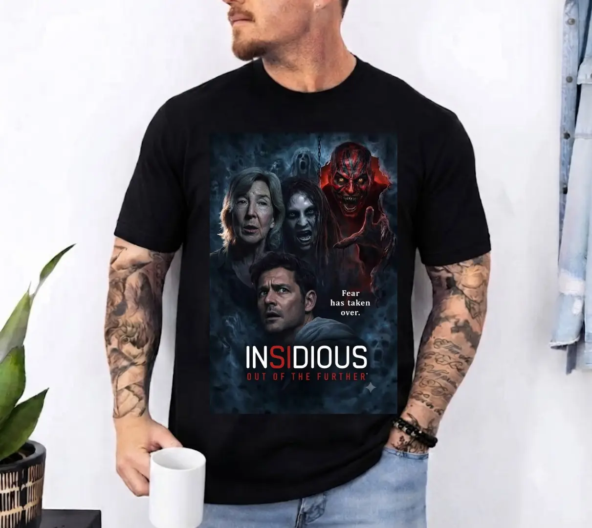 Insidious 7 T-Shirt, Insidious Horror Movie Graphic Tee, Out of the Further Shirt, Scary Paranormal Halloween T-Shirt for Horror Fans
