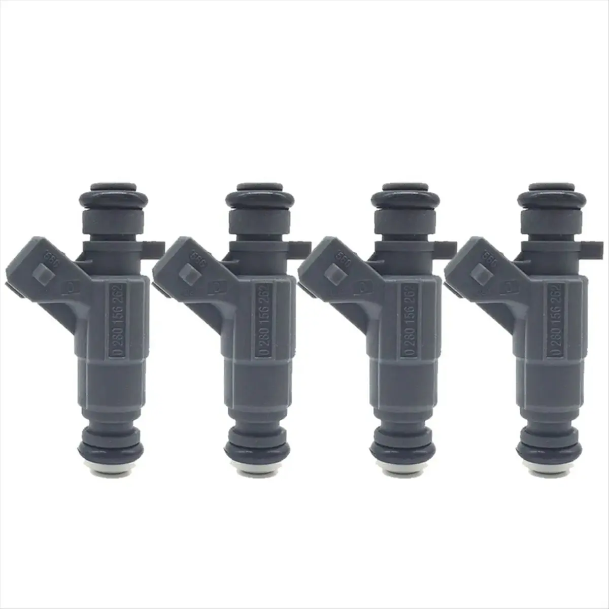 100% New Plastic-Metal Fuel Injector Nozzle Auto Replacement Part - Direct Install New Set for Geely CK, CK2, CK3, Kingkong, MK, LG (OE Number 0280156262)