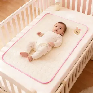 Baby Diaper Pad Soft Breathable Washable, Baby Urine Matress Nursery Newborn Bed Sheet Style Fitted Crib Sheets, 1pc Infant Potty Training Aid