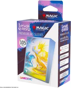 Gamegenic Magic: The Gathering Lorwyn Eclipsed Premium Art Sleeves - Celestial Reunion Design, 105 Textured Matte Sleeves, Smooth Shuffle & Card Protection, Full-Color, Acid-Free, PVC-Free