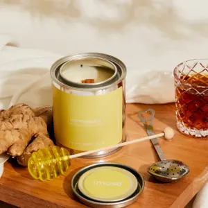 IMOSE CANDLE COMPANY Honeysuckle Sparkly Floral Scented Candles for Home Scented, Luxury Candles for Women, Candles Gifts for Women, Natural Soy Wax Candles, 60+ Hours 8 OZ