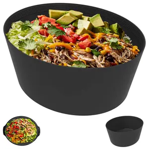 8 Quart Silicone Slow Cooker Liners Oval. Thickened, Weighted and Sturdy Reusable Crockpot Liner Inserts Compatible with Most 8 QT Crock Pot Slow Cooker Liners Accessories. Leakproof, Dishwasher Safe.