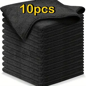 10Pcs Multi-Purpose Super Absorbent Microfiber Cleaning Towels | Quick Drying Cloth for Home Kitchen Car & Furniture