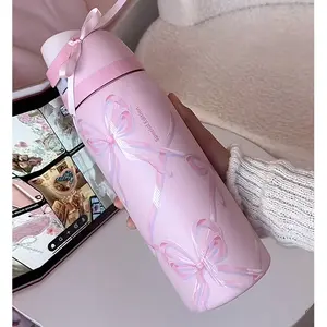 OW(Sugar Plum Fairy) Double Drink Stainless Steel Thermal Insulation And Ice Retaining Bicycle Bottle With Straw, Double Vacuum 32oz/ 945ml Travel Water Bottle,Stylish And Elegant Frosted Non-Slipdesign,Sports Cup With Clamshell-Drinking Tumbler Insulated