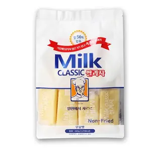 Korean Milk Classic Rice Snack 112g Non-Fried Protein Puffs with Real Milk Powder Oven-Baked Healthy Bite Kid-Friendly Snack 24 Packs