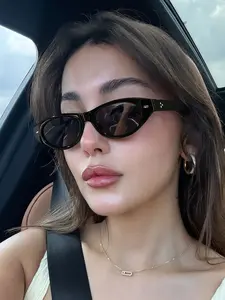 Women's Fashion Cat Eye Sunglasses, Classic Leopard Print, UV Protection, Trendy Sunshade Glasses, Essential for Level 4