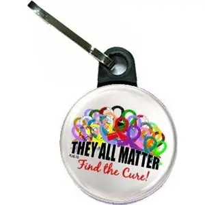 They All Matter Zipper Pull - White