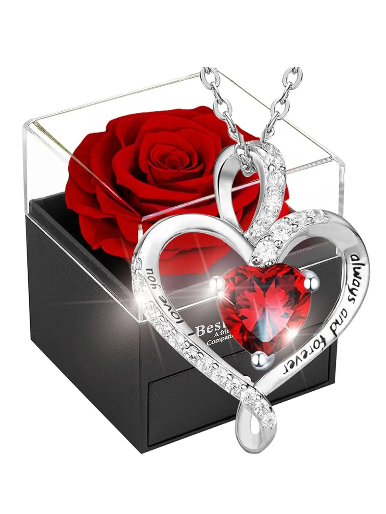 Gift for Mom Rose Box Eternal Flower Preserved Roses True Rose Gift for Girlfriend Wife Mother Birthday Christmas Valentine's Day Gift for Women Elegant Gift Box Gift Boxes Appreciation Gifts