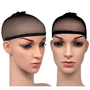 Pack of 3 Wig Cap Open End Black Mesh Net Liner Weaving Cap