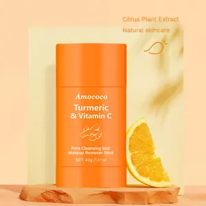 Turmeric & Vitamin C Pore Cleansing Stick 40g Effortlessly Remove Makeup Clean Pores for Radiant Skin Daily Nourishing Cleanser