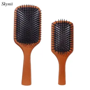 Skynii Wooden Paddle Hair Brush | Detangling, Smoothing Brush | Straightening, Blow Drying | All Hair Types(2PCS)