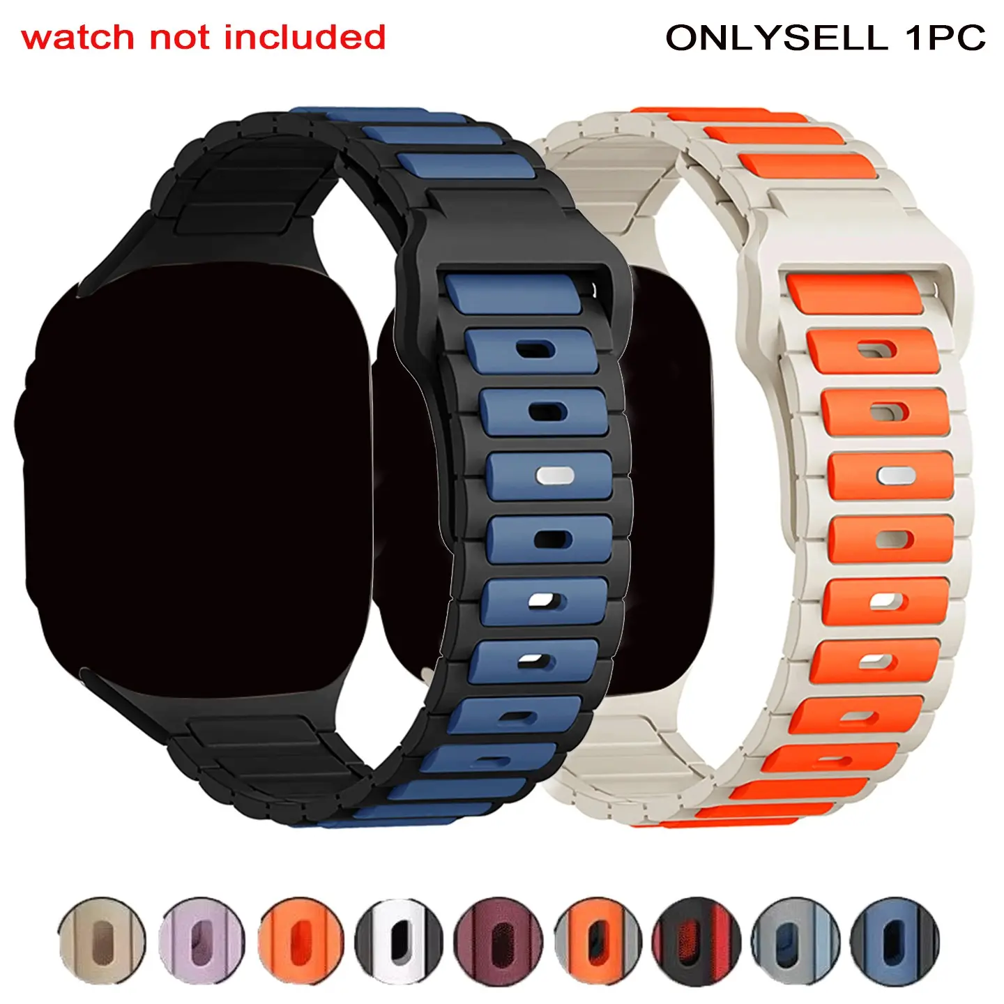 Sport Watch Band (Band Only), Silicone Watch Band for Apple Watch Series 9 8 SE 7 3, Smart Watch Accessories for Men & Women, Wearable Tech Accessories, Smartwatch Strap, Smart Watch Straps