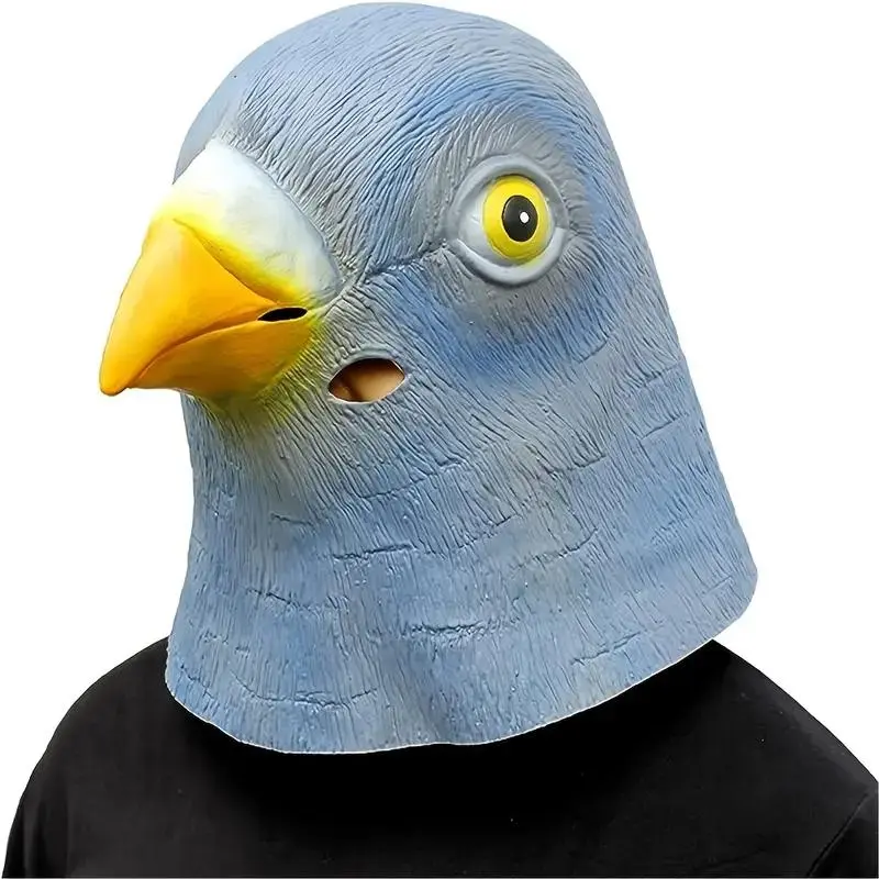 Vivid and Cute Pigeon Mask, Party Face Masks, Latex Headgear Costume Accessories, Halloween Role-Playing Props, Party Decoration, Photography Props, Party Event Props, Mask Cosplay, Party Accessory