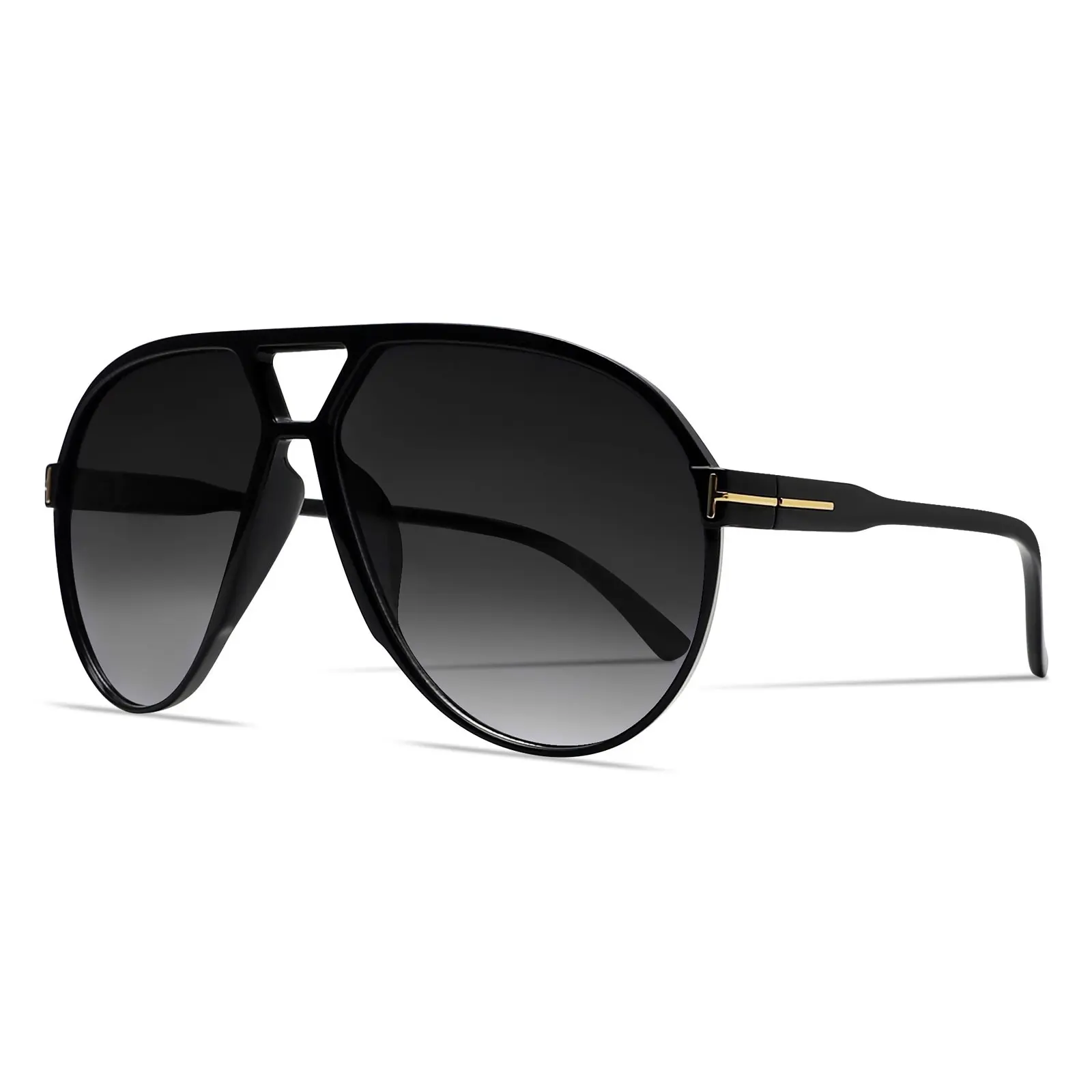 Retro Aviator Sunglasses for Women Men Oversized Classic 70s  display picture 1
