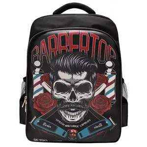 Large Capacity Hair Cutting Tool Kit, Beauty And Hairdressing Barber Storage Backpack, Portable And Foldable Makeup Bag For Travel