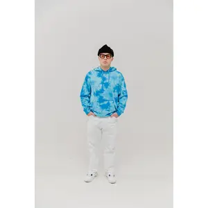 Micro Sheep Pullover Hooded Sweatshirt Tie Dye