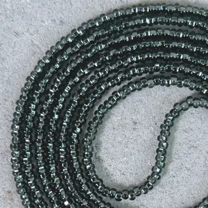 DRAGON GLASS - Tie On Waist Beads - 45 to 60 inches Waistbeads - Black Waisteads - Belly Beads - Body Beads - Authentic Waistbeads - African Waistbeads Made By Venus