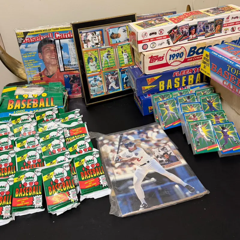 Baseball collection Boxes, and cards
