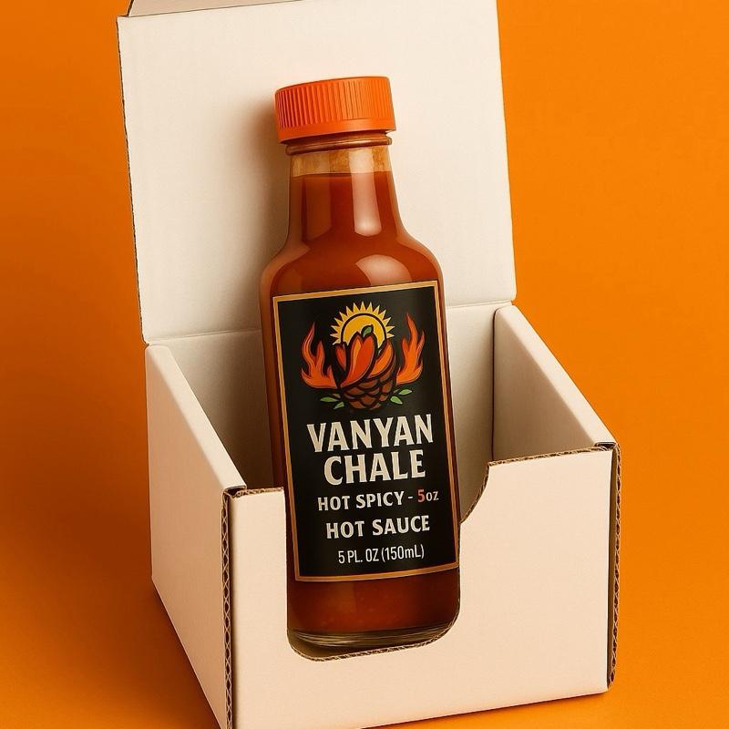 Vanyan Chale Hot Sauce - 5oz Hot Spicy youne 1 Flavor - Perfect for Tacos, Burritos, and More - 5 oz Bottle