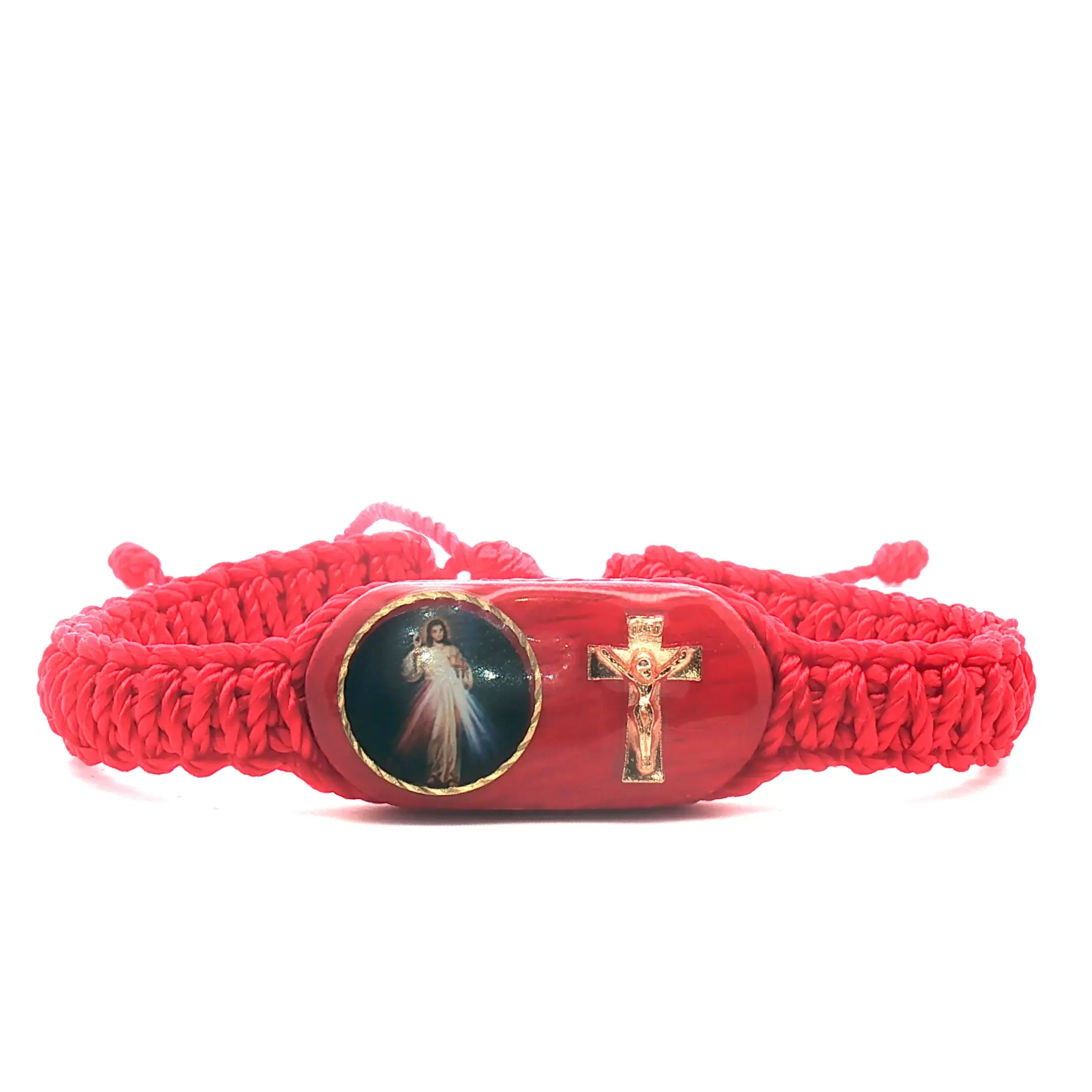 Divine Mercy Red Handmade Bracelet