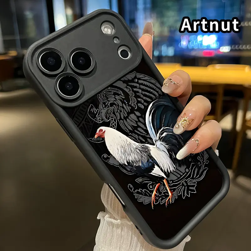 Compatible for iPhone 17 Pro Max Air Promax Phone Case Majestic Rooster Pattern All Coverage Anti-Drop Rugged Durable Soft Cover for Boy
