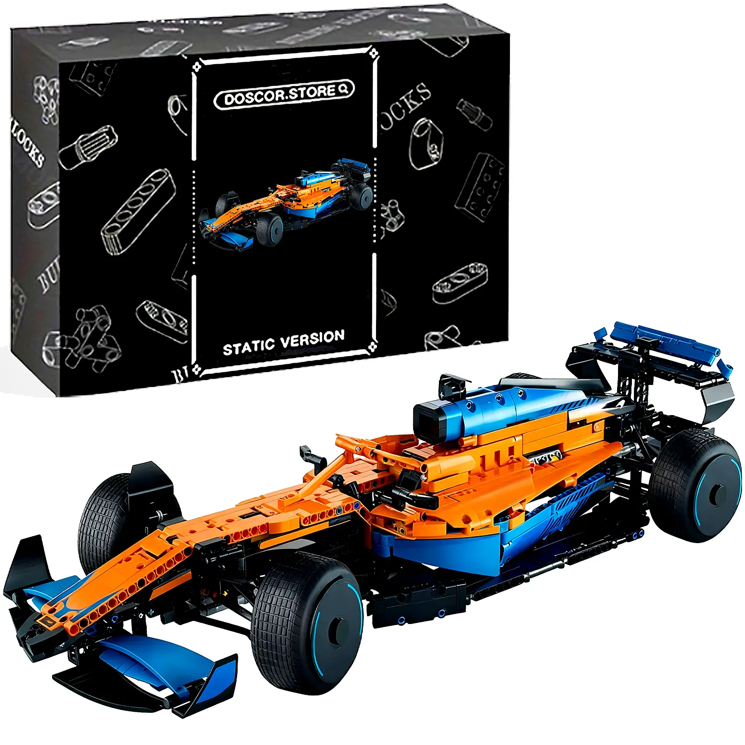 1:8 Technic Car 2022 Replica Race Car Model Building Kit, 25 inches building car Set, 1432 pieces, Birthday Gift Idea for Adults, Men, Women, Him, Her, Husband, Collectible Home Decor #Summervibes summerwins