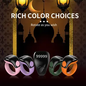 Zikr Ring Intelligent Prayer Beads Counter for Muslims, APP Tracking & Vibration Reminder, Islamic Gift for Ramadan & Eid