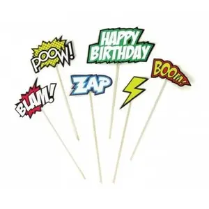 Comic Book Cake Toppers