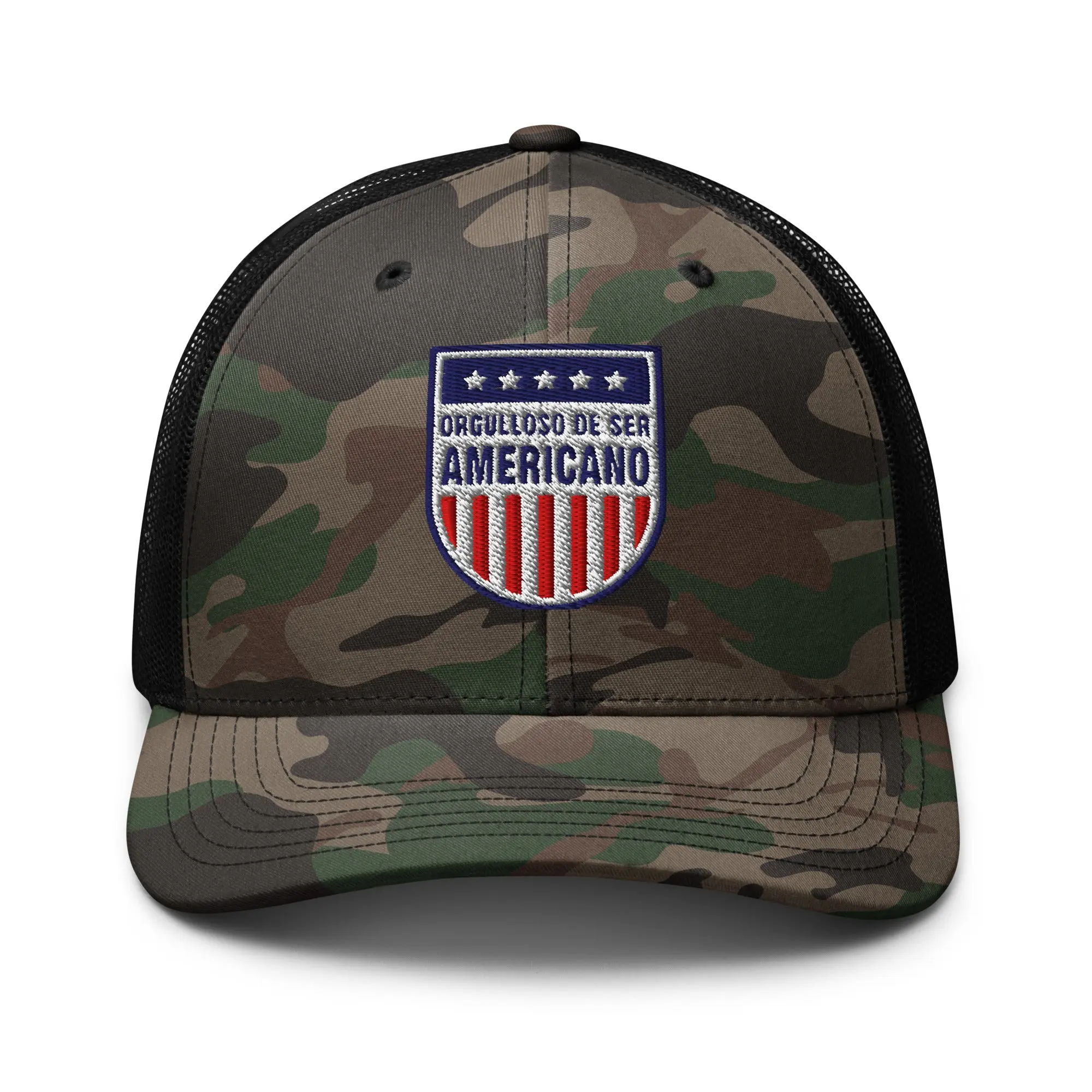 "Orgullo de Ser Americano" Trucker Hat | Camouflage