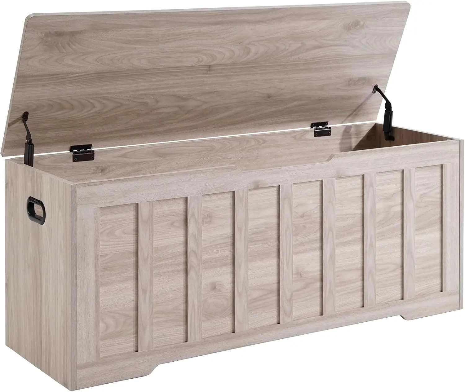 47.2" Storage Chest Extra Large,Storage Trunk with 2 Safety Hinges,Wooden Storage Bench,Shoe Bench,Easy Assembly,Storage Bench for Bedroom,Living Room,entryway