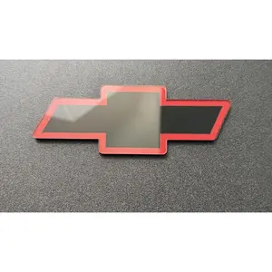 1993 Chevrolet S10 Front Bowtie Emblem Replacement Black & Red Gloss