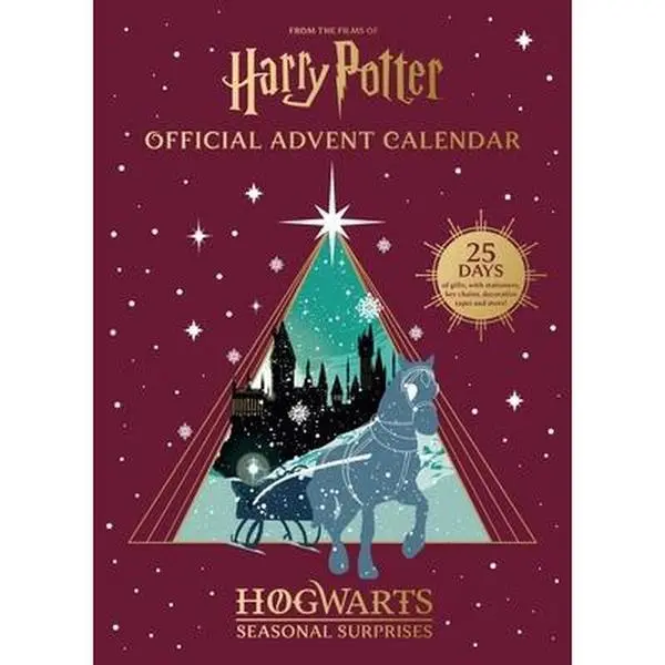 Harry Potter Official Advent Calendar Hogwarts Seasonal Surprises: 25 Days of Gifts, with Stationery, Key Chains, Washi Tapes and More!, Calendar