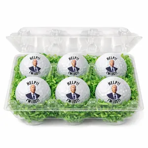 Funny Biden Golf Balls – 6 Pack | ‘Help! I’m Lost!’ | Political Gag Gift for Dad, Father’s Day Golf Gift