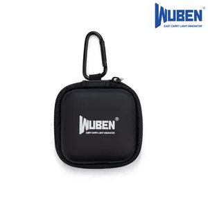 WUBEN G5 Flashlight Holster, EDC Mini Flashlight Pouch 75 * 75 * 30mm, Portable Storage Carry Case with Carabiner Clip for Outdoor Camping Hiking (Flashlight Not Included)