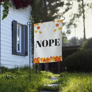 NOPE Fall Garden flag