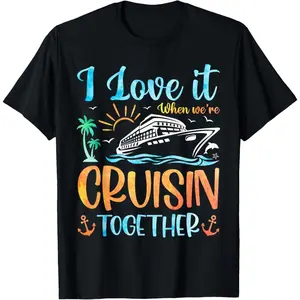 Women's family cruise vacation Graphic T-Shirt - Short Sleeve Crew Neck Regular Fit Casual Wear | Soft & Breathable Fabric, Durable Print, Everyday Comfort, Machine Washable