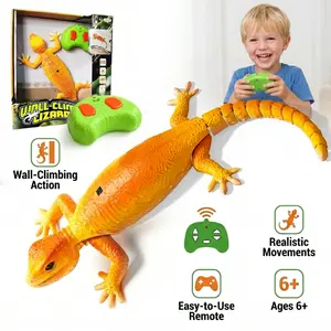 Cool Remote Control Wall Crawler Gecko, Electric Lizard Toy with LED Glowing Eyes & 360° Spin, Fun Indoor Party Toy & Family Gift | Black Friday