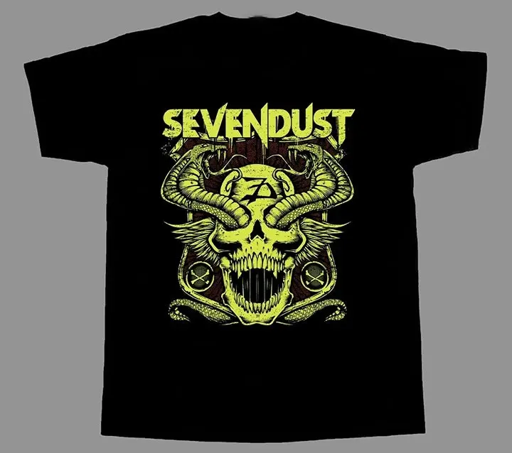 Sevendust T-shirt Short Sleeve Cotton Black Women Men Full Size S To 5xl Hc19793