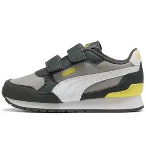 Little Kid's Puma ST Runner v4 NL V PS Echo-White-Gray-Lemon (399740 15)