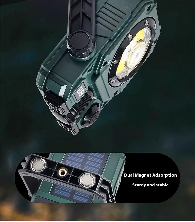 WorkLight Camping Light With Built-in Power Supply, Type-C Rechargeable, Outdoor Light, Multiple Light Sources, Dimming, Emergency Transition, Rainbow Cycle Multi-functional Flashlight.