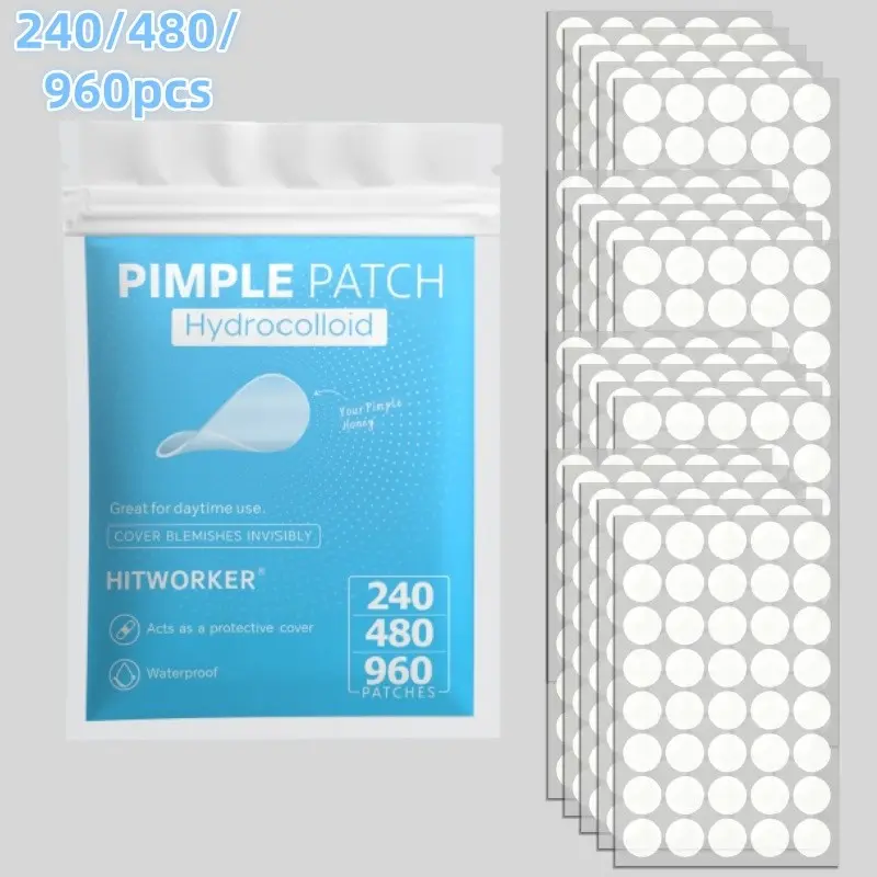 Clear Invisible Pimple Patches, Acne Patches For Face, Ultra Thin Acne Spot Stickers, Acne Spot Treatment, Seamless Cover Oil Control, Blemish Relief Care, Pore Minimizing, Smooth Skin