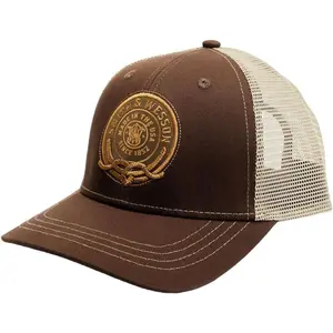 Smith & Wesson® Officially Licensed Men's Trucker Hat, Adjustable Snapback, 6-Panel Mesh Baseball Cap, One Size Fits Most