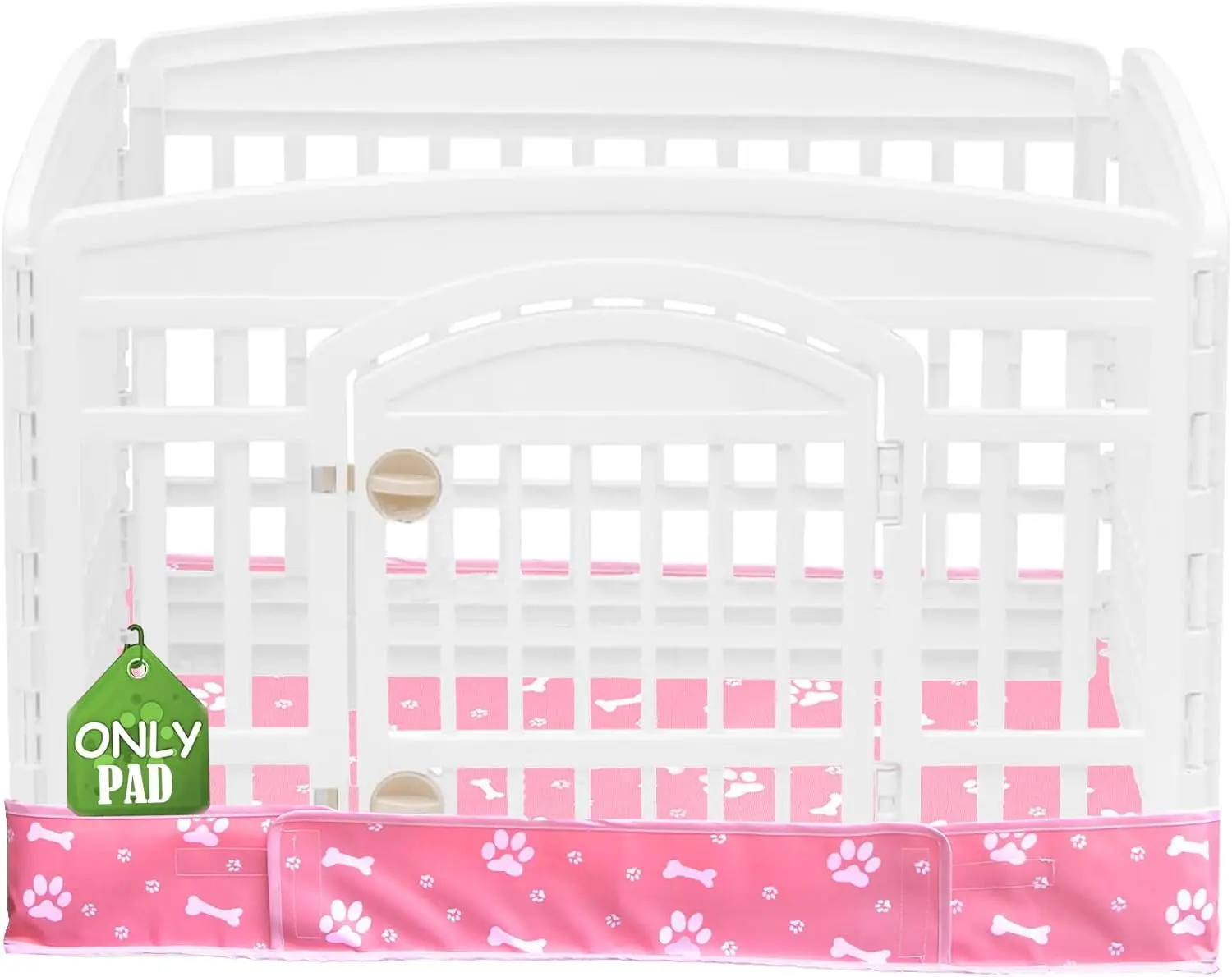 Playpen Bottom Pad Fits for 36 Inch 4 Panels Exercise Pet Playpen,  Crate Pad Puppy Playpen Pad, Hoop and Loop Design (Note: Playpen Not Included). -