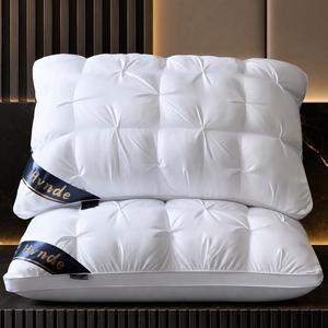 Luxury 5-Star Hotel Quality Pillows 19x29 Inches Deep Sleep Neck Support Low Allergy Polyester Fiber Cover Soft Texture Surface