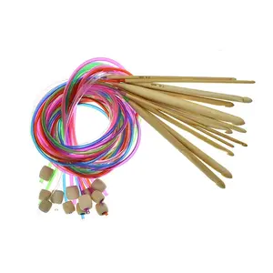 12pcs/set Tunisian Crochet Hook Set, Including 3mm To 10mm Crochet Hook, Crochet Needle, Knitting Needle Tool, Crochet Kit