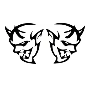 Demon Charger Devil Sticker Red Eye Hellcat Hell All Size All