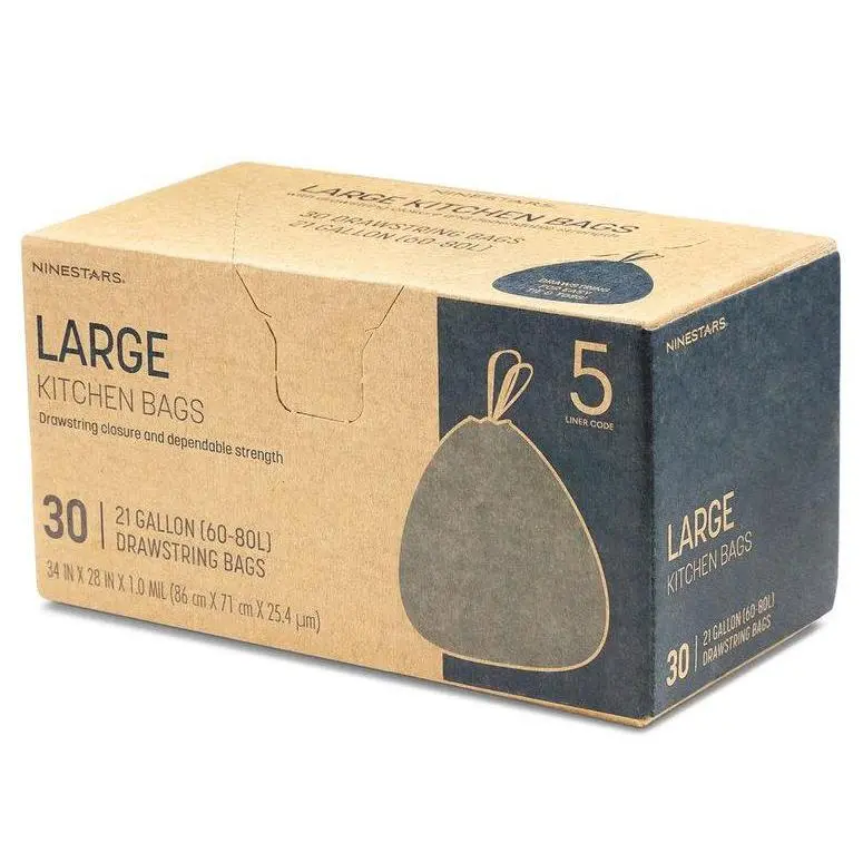 NINESTARS 21 Gal. Extra Strong 30 Ct. Trash Bag